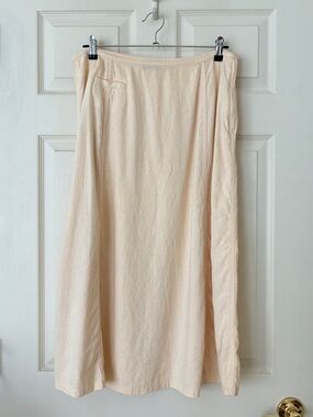 Liz Claiborne Linen Blend A-Line Skirt Size 16